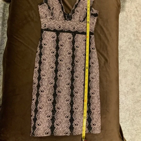 618 Pink Black M Dress Sparkly lined dress Wedding dress Party Date Balletcore - Picture 4 of 6